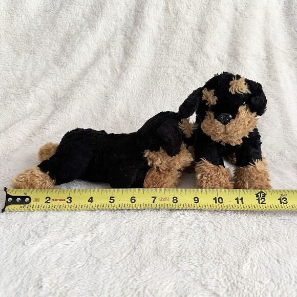 Old Navy Black Brown Dog Puppy 8” Plush Lot Of 2 Stuffed Animal Toy - Picture 6 of 6